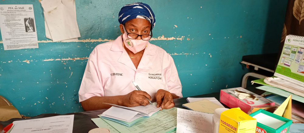 Meet Haby Koné Kouyaté, midwife at the health center in Boulkassoumbougou
